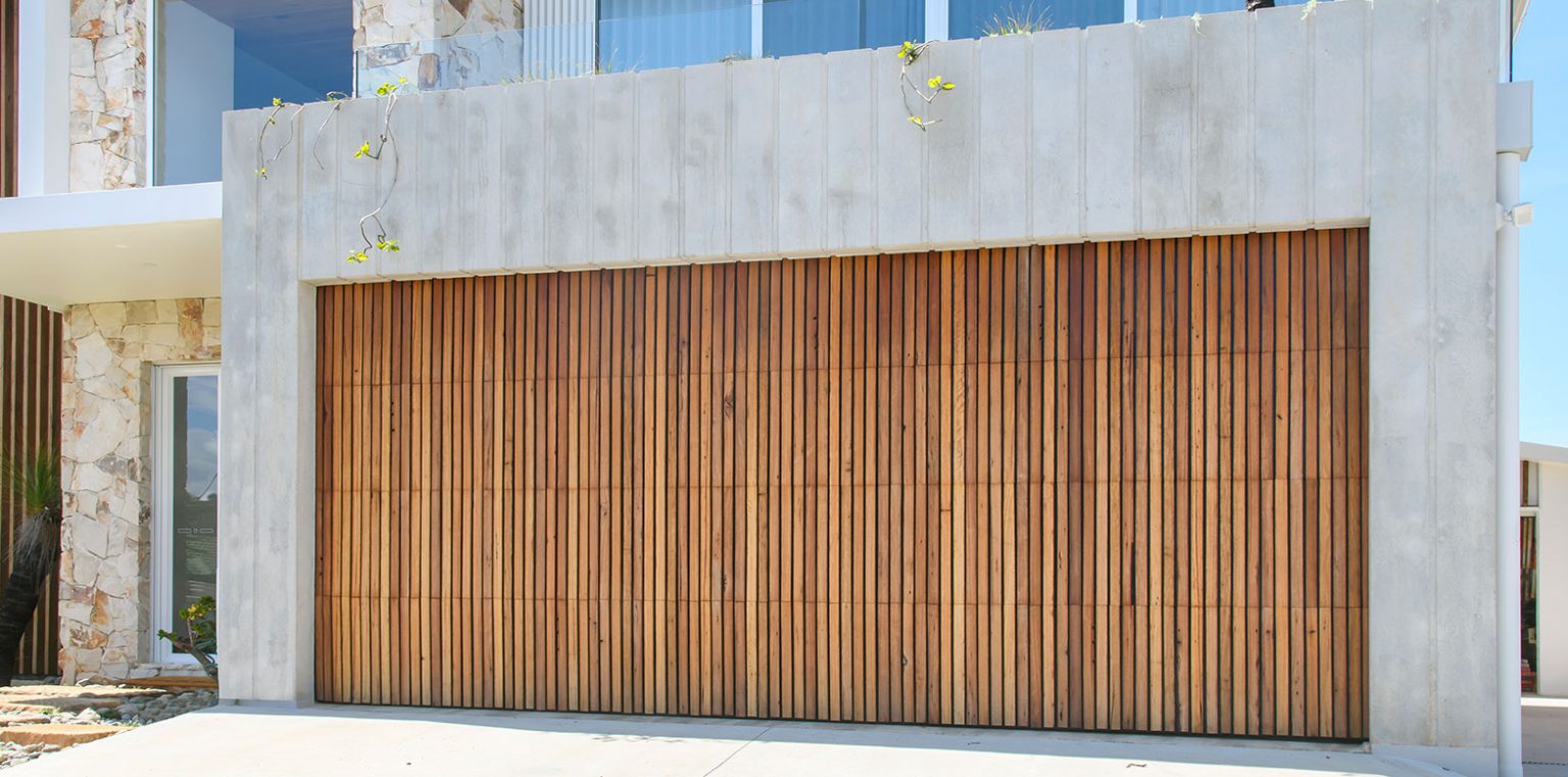 Custom designed garage door