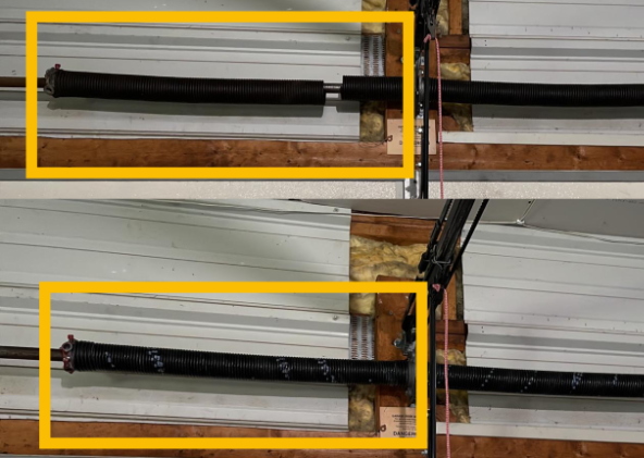 Garage door spring replacement